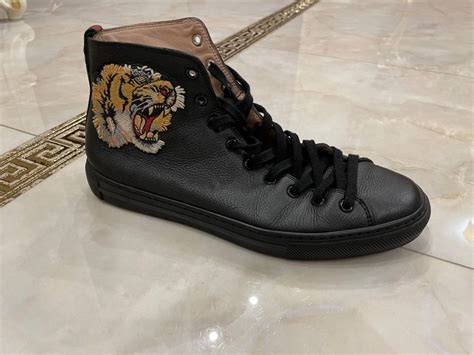 kids red gucci tiger high top|Gucci clothing website.